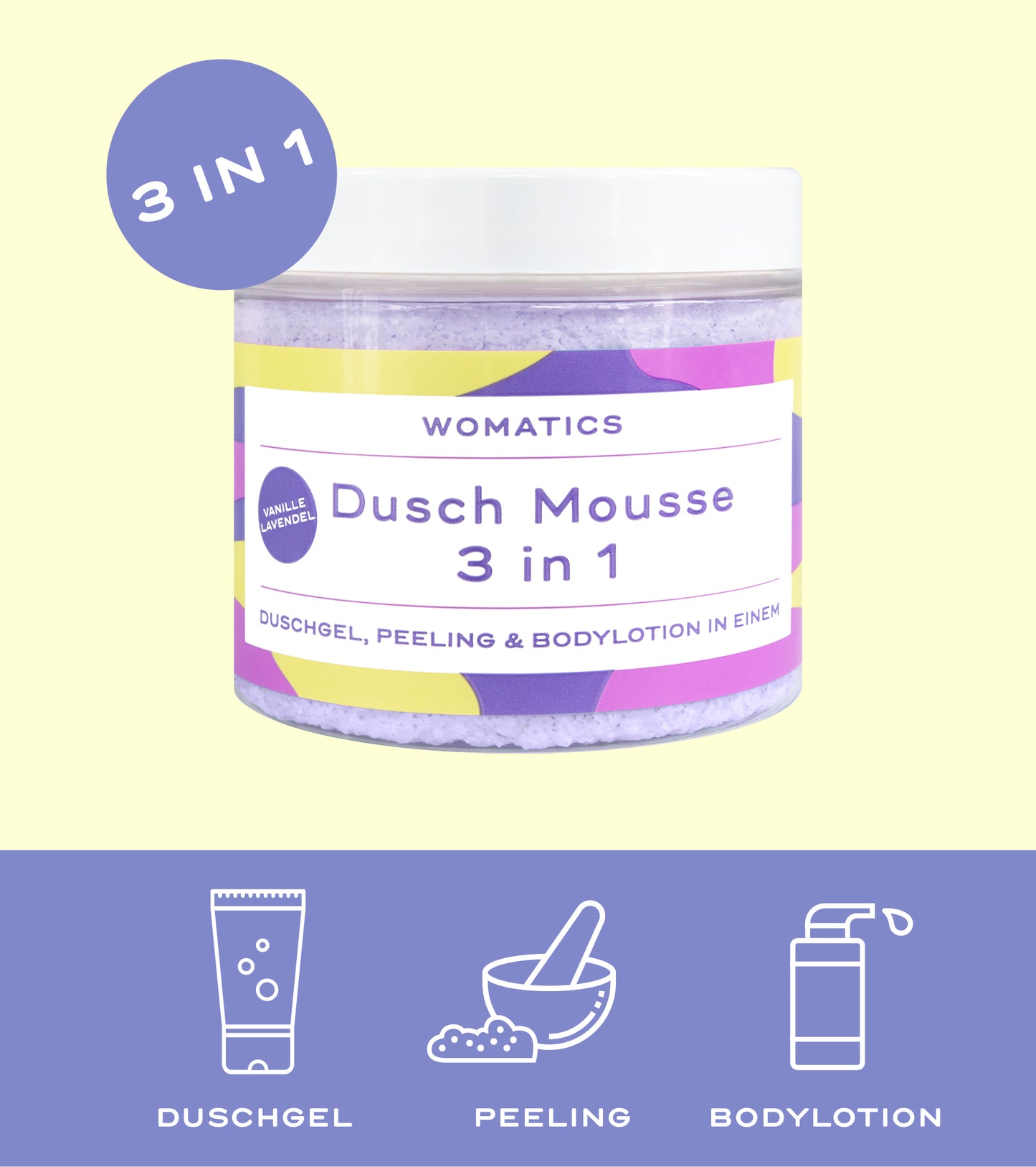 Dusch Mousse VANILLE/LAVENDEL