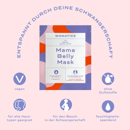 1x Mama Cooling Gel und 3x Mama Belly Mask
